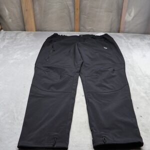 Baleaf Pants Mens XL Black Softshell Elastic Water Resistant Wind Hike 34x33 NWD